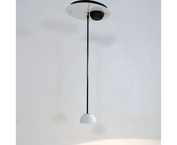 Alesia Blanche et Noire pendant lamp by Carlo Forcolini for Artemide, 1980  | Selency