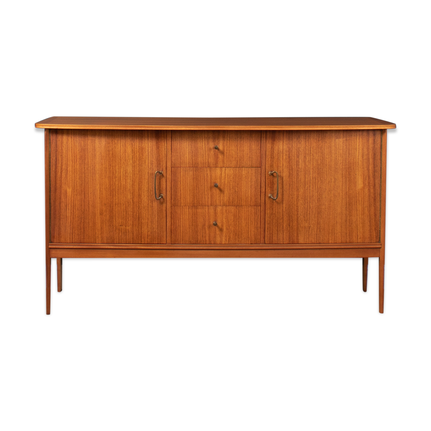Buffet rétro en teck des années 1960 mid century par Vanson