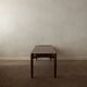 Vintage Teak Coffee Table, Mid Century Modern, Sculptural Arched Stretchers