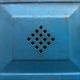 Vintage blue industrial cabinet, original condition, 1930s