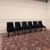 Ensemble de chaises Chesterfield rembourrées noires