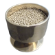 Metal pencil pot silver years 70