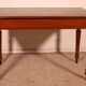 flat desk with two drawers from the 19th century in mahogany and inlays