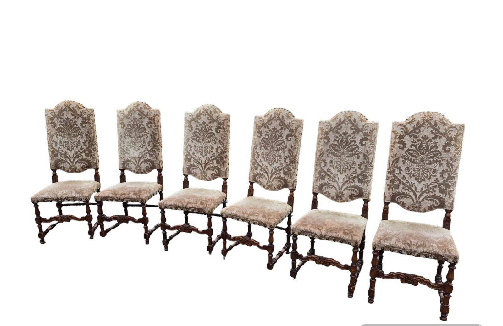 chaises à hauts dossiers x 6