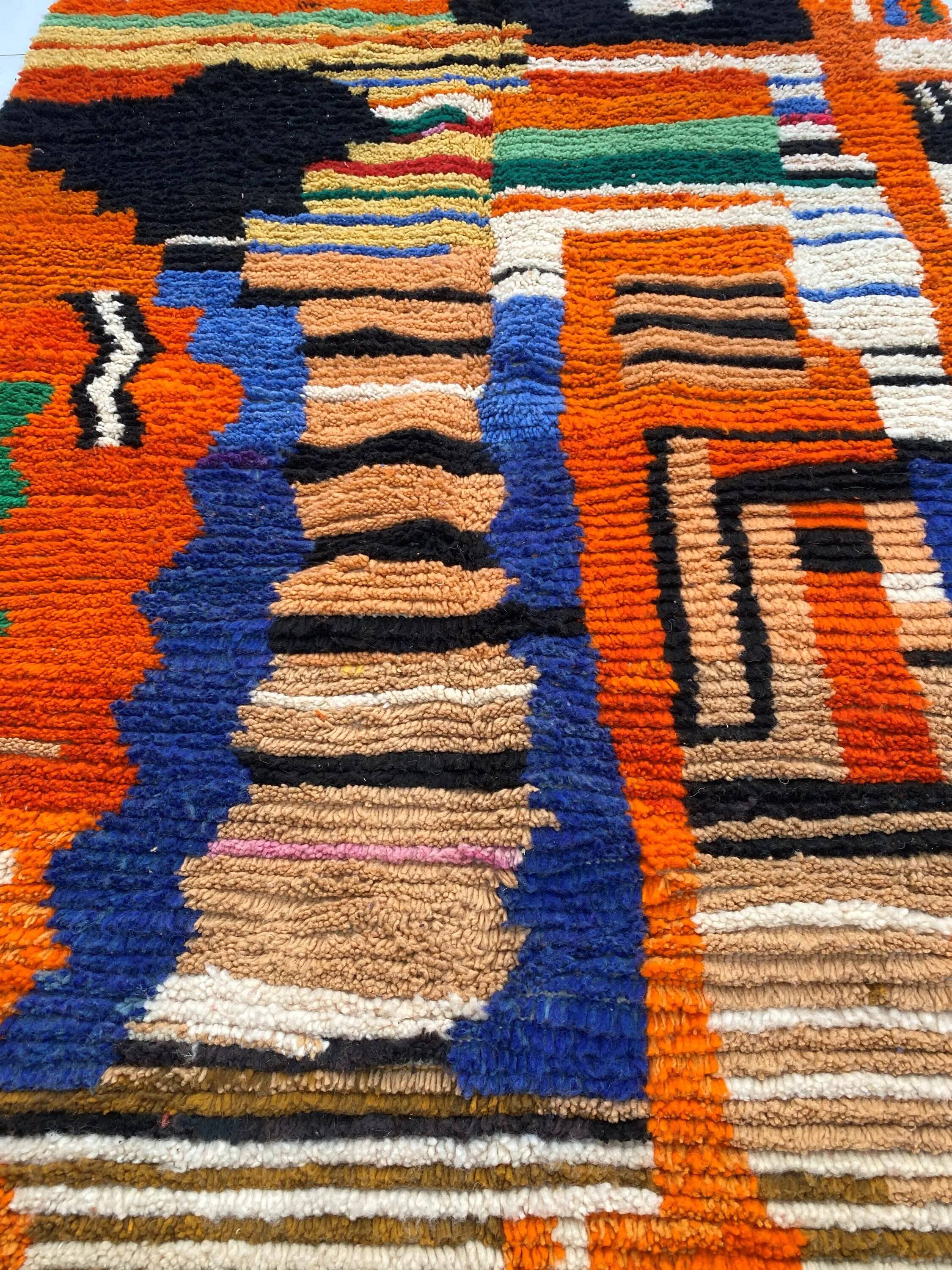 Traditional handmade Moroccan rug 3x2 m