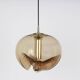 Smoked glass pendant by Peill & Putzler, Germany, 1970s