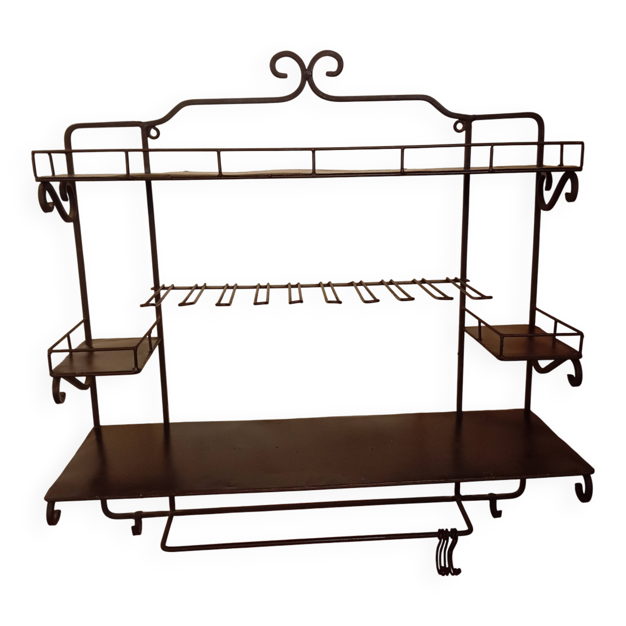 Metal hanging shelf for kitchen