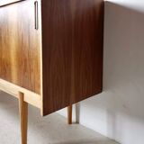 Walnut veneer sideboard by Bytomskie Zaklady, Polish Mid-Century 1960s