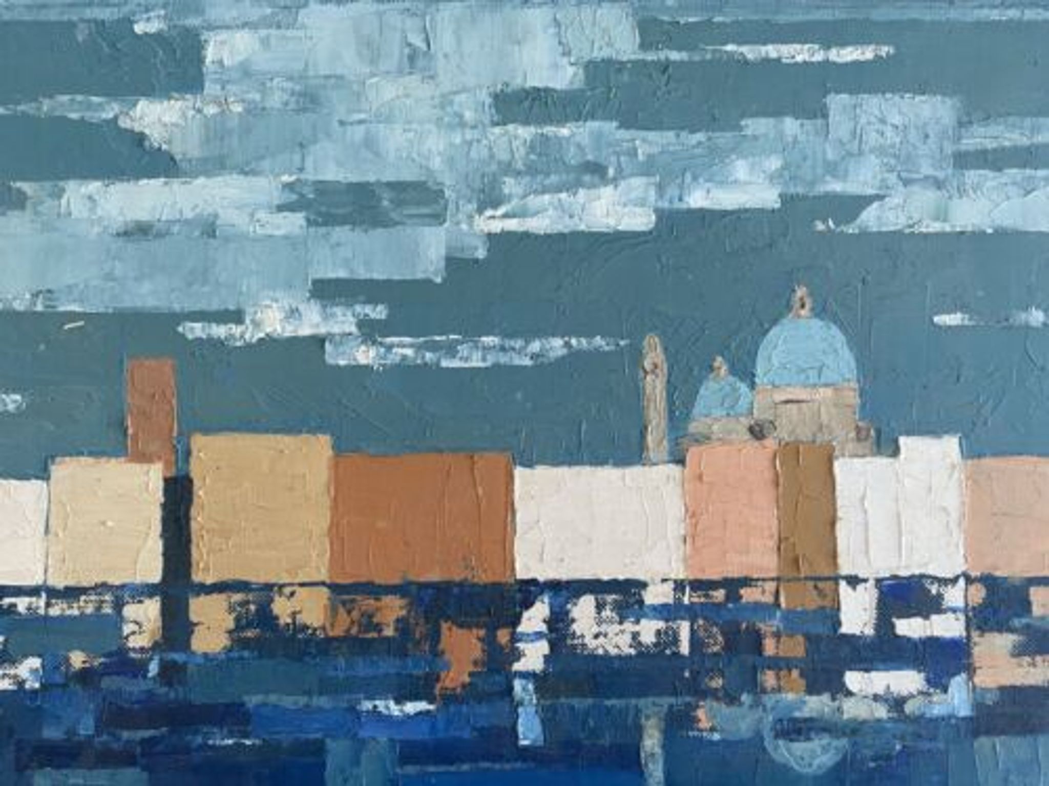 HSP painting “Venice” by Jean-François Devaliere (1926-2021)
