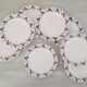 Digoin Sarreguemines earthenware plates Vintage Salies model
