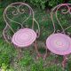 Set 2 fauteuils+2 chaises Fermob fer forgé ancien(ne)s