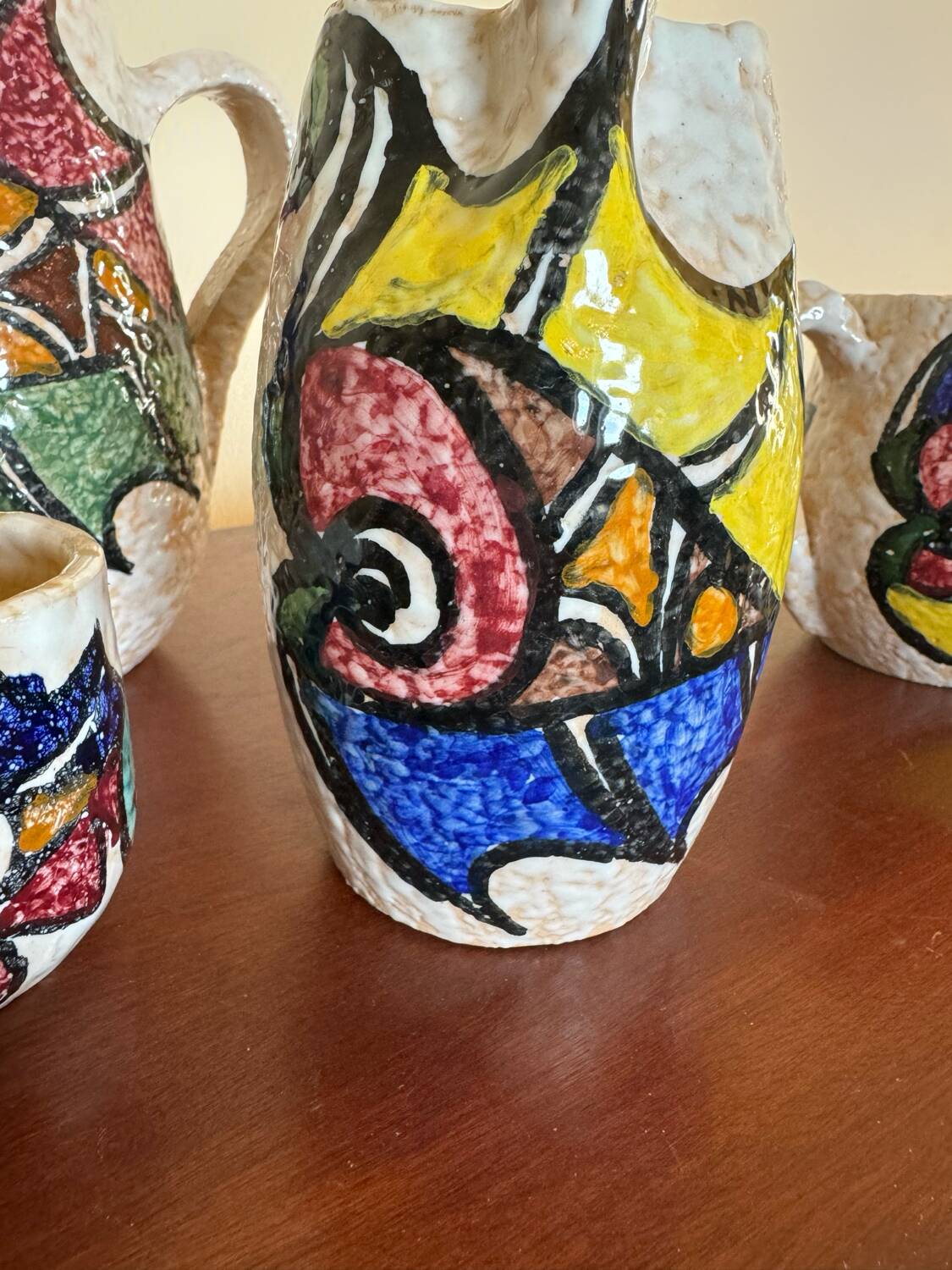 60s ceramic coffee set