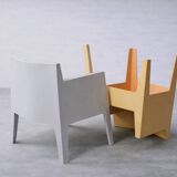 Set of 4 Vintage Mid-Century Modern Atlantide Collection Toy Plastic Chairs