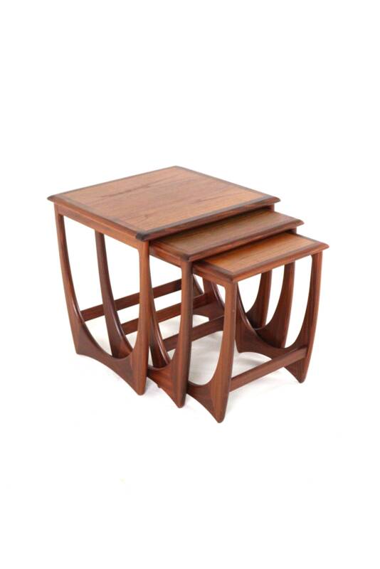 G-Plan Fresco nesting tables 'Dogmersfield' - mid century modern teak