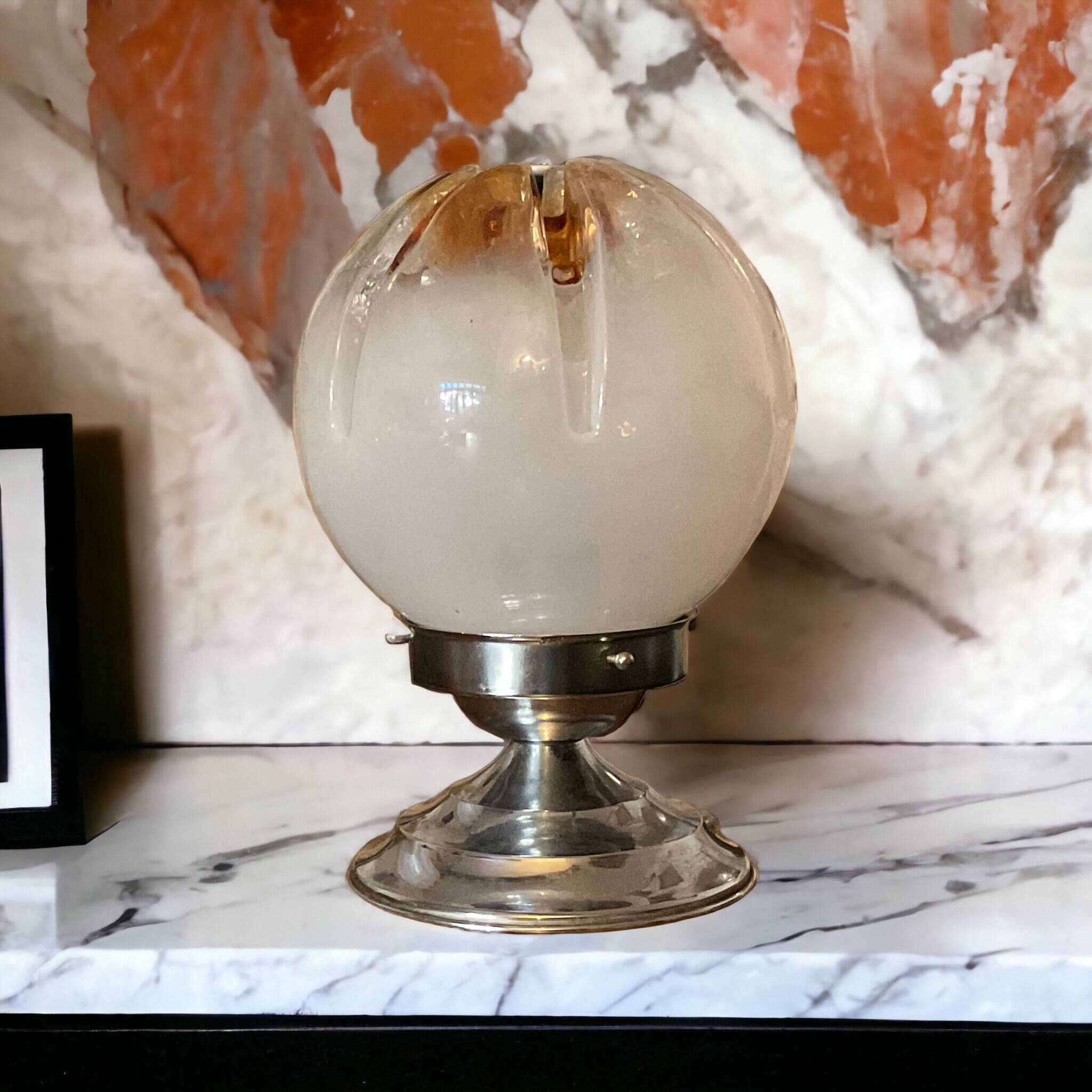 Lampe à poser Italienne 70’ verre murano