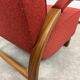 Red Art Deco lounge chairs