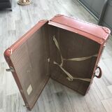 Valise rétro vintage marron