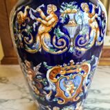 Vase ancien en faïence Gien