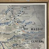 The loire geographical solar poster double sided