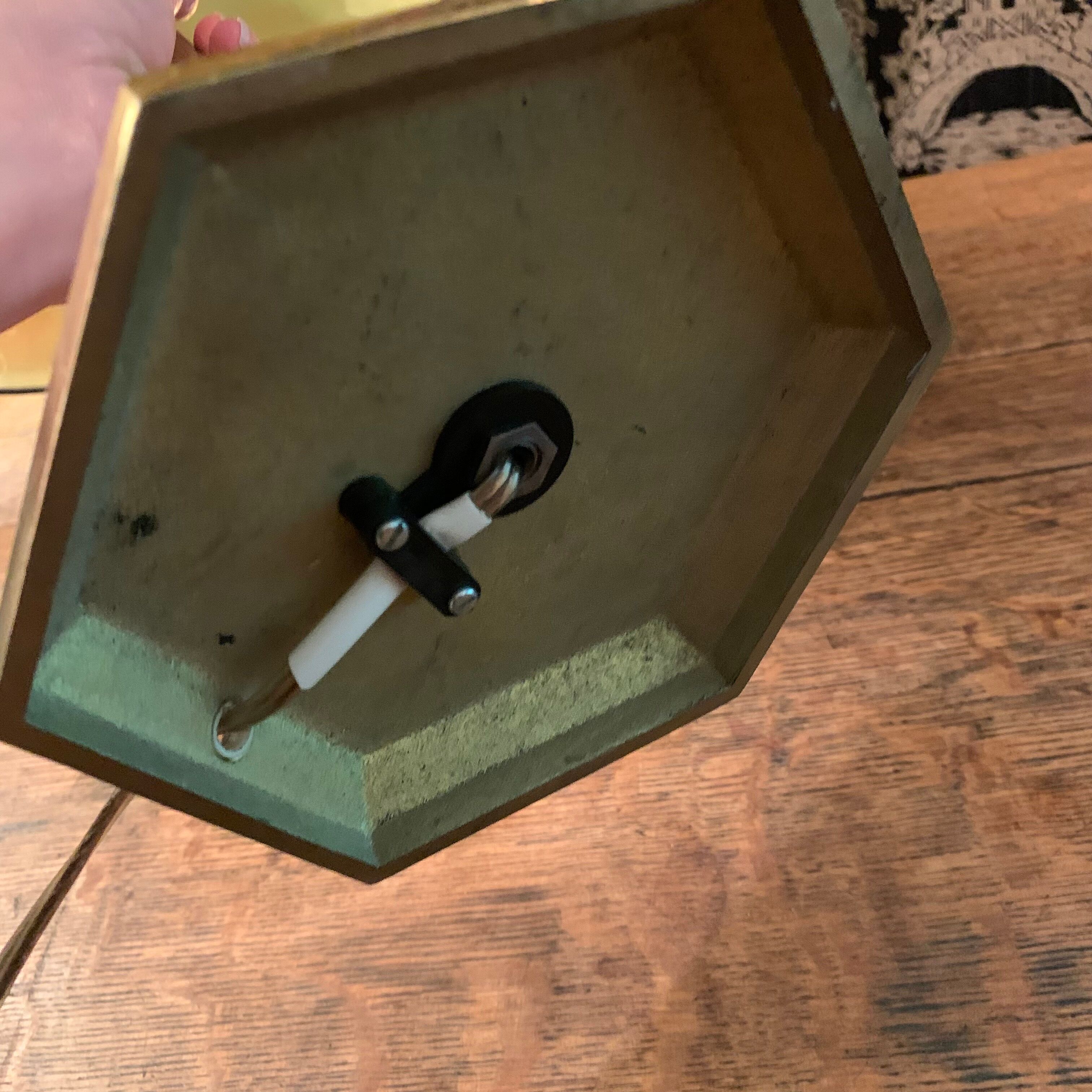 Golden brass lamp 65 cm