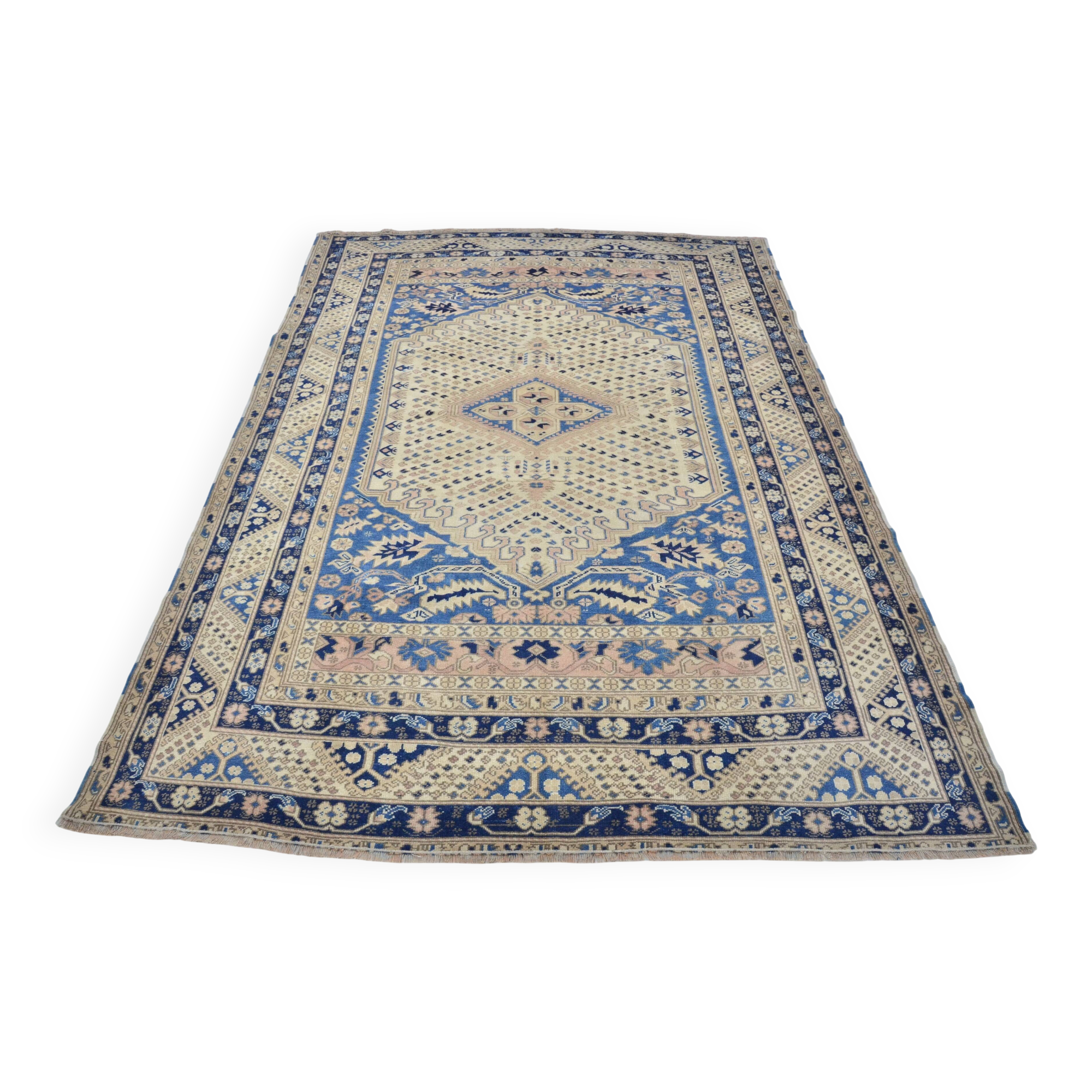 Rustic Wool Oushak Rug sku 3524