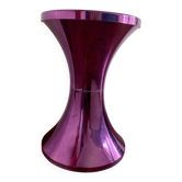 Tabouret Tam-tam violet chromé