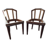 Paul Follot pair of chairs Pomone 1926