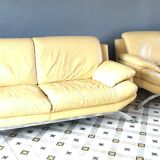 Leather sofa 3 places