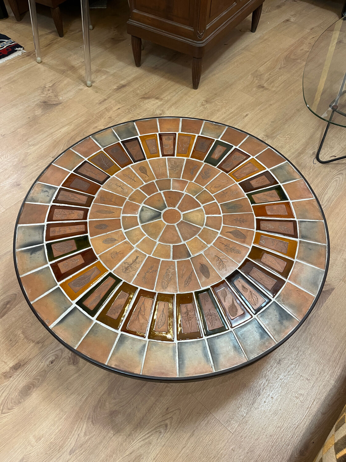 Ceramic coffee table by Roger capron 1950