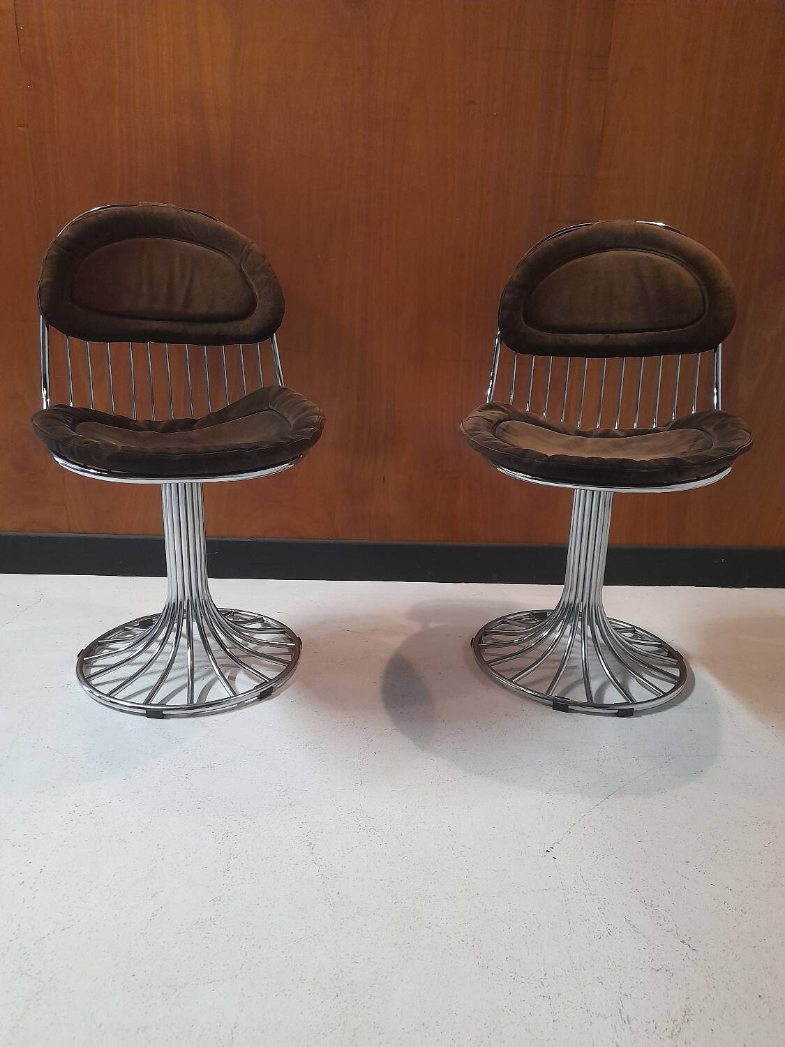 2 chaises Gastone Rinaldi modèle Margot années 60
