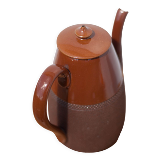 Cafetière ou théière en argile vernissé