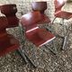 Set of 6 vintage Pagholz Flötotto stackable chairs in Pagwood