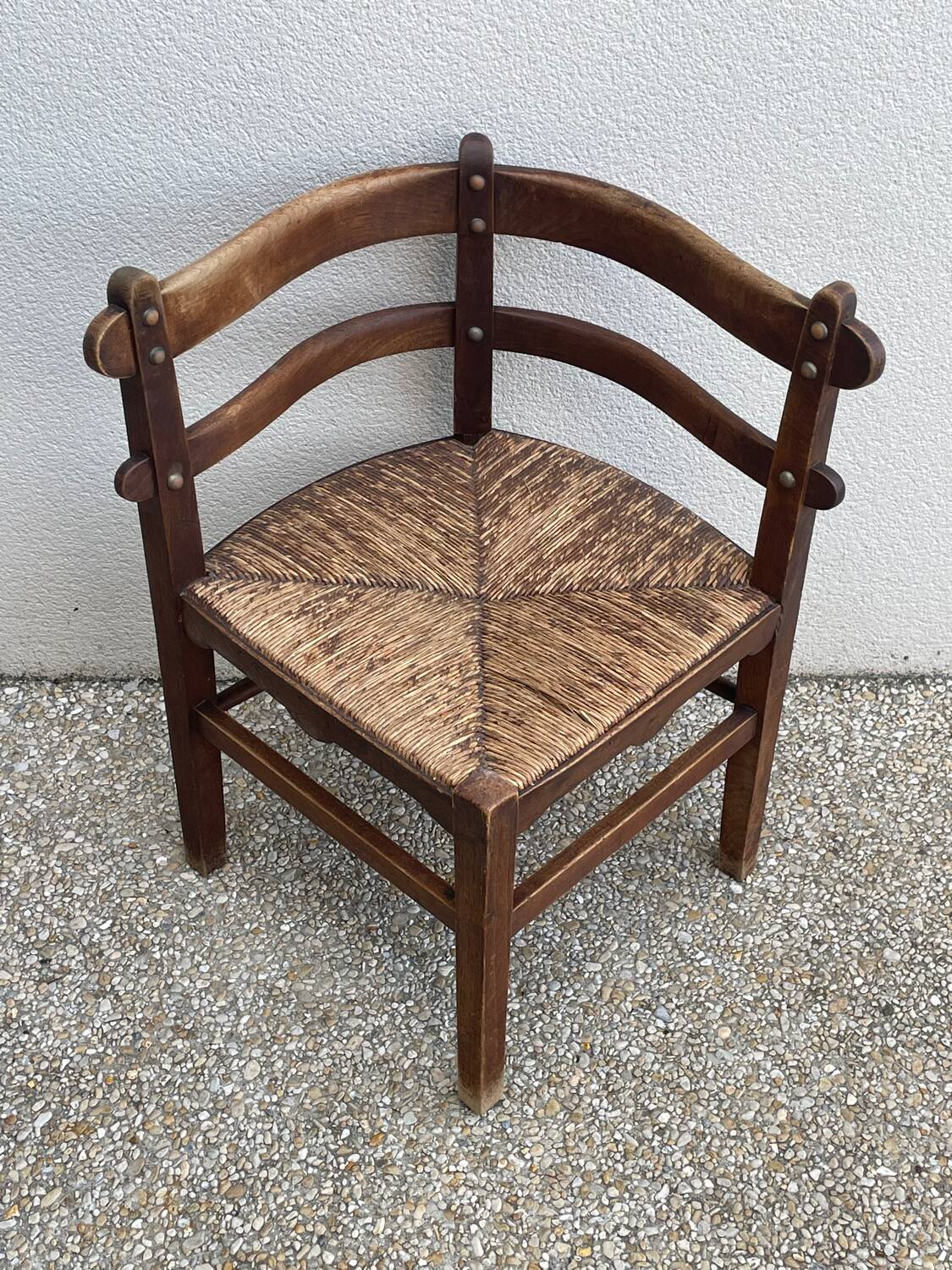 Vintage corner armchair