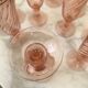 Series of 9 champagne flutes Rosaline