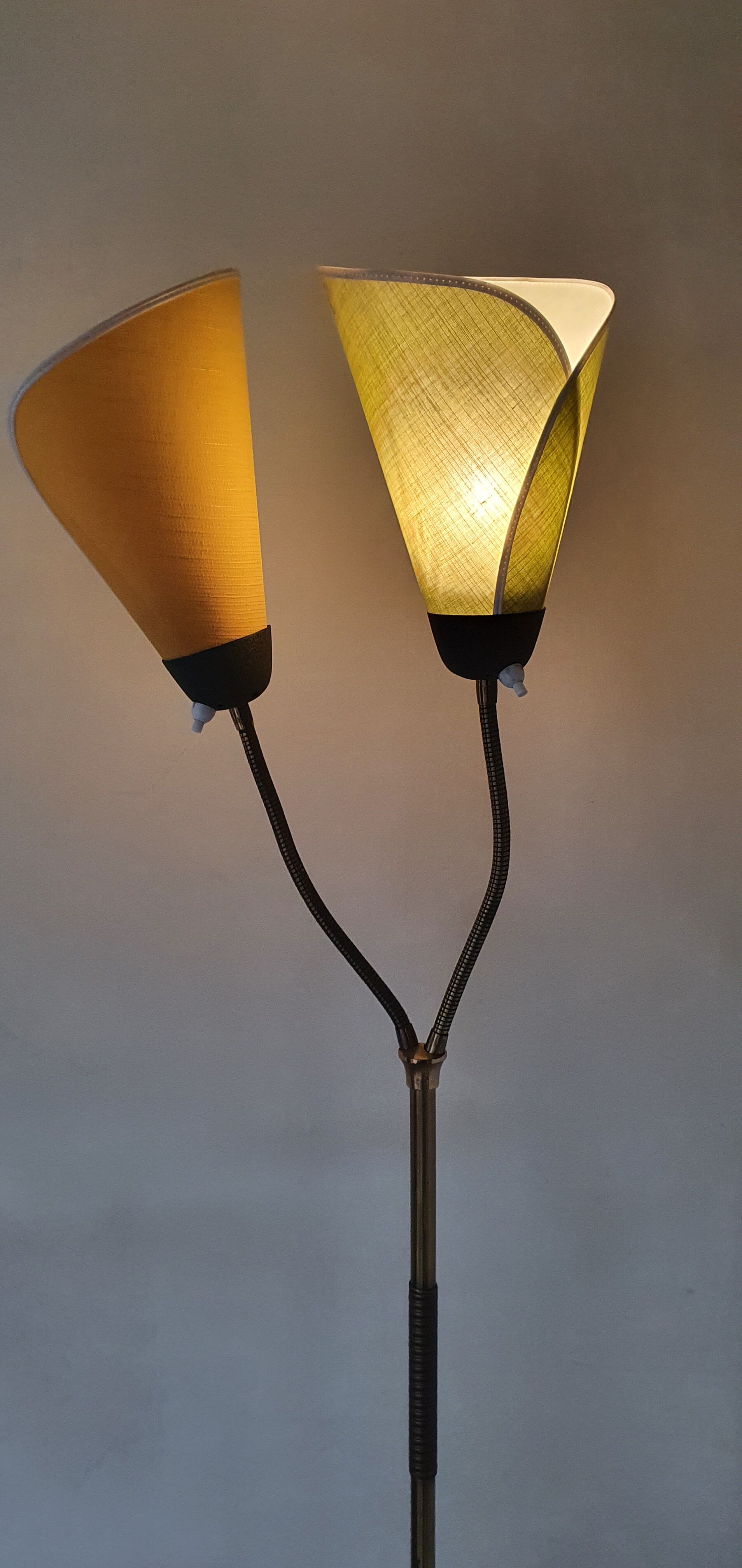 Adjustable floor lamp from the 1950s to 1960s