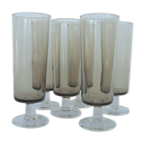 Set of 6 vintage champagne flutes