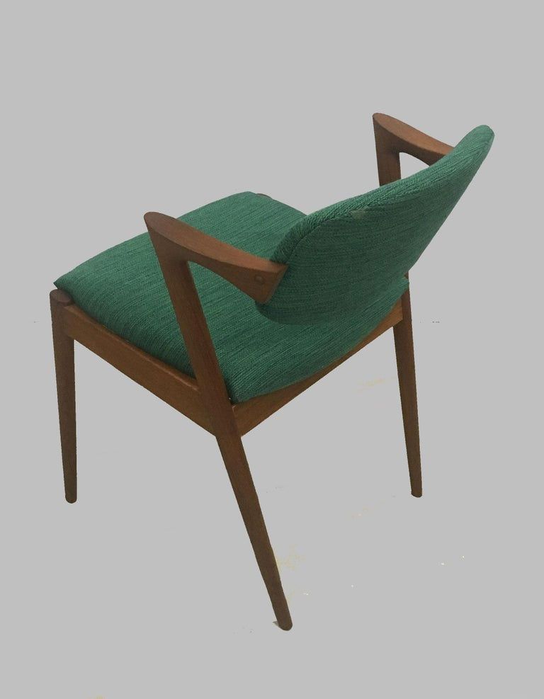 Set of eight restored dining chairs in teak Kai Kristiansen