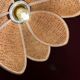 Vintage lotus flower pendant lamp