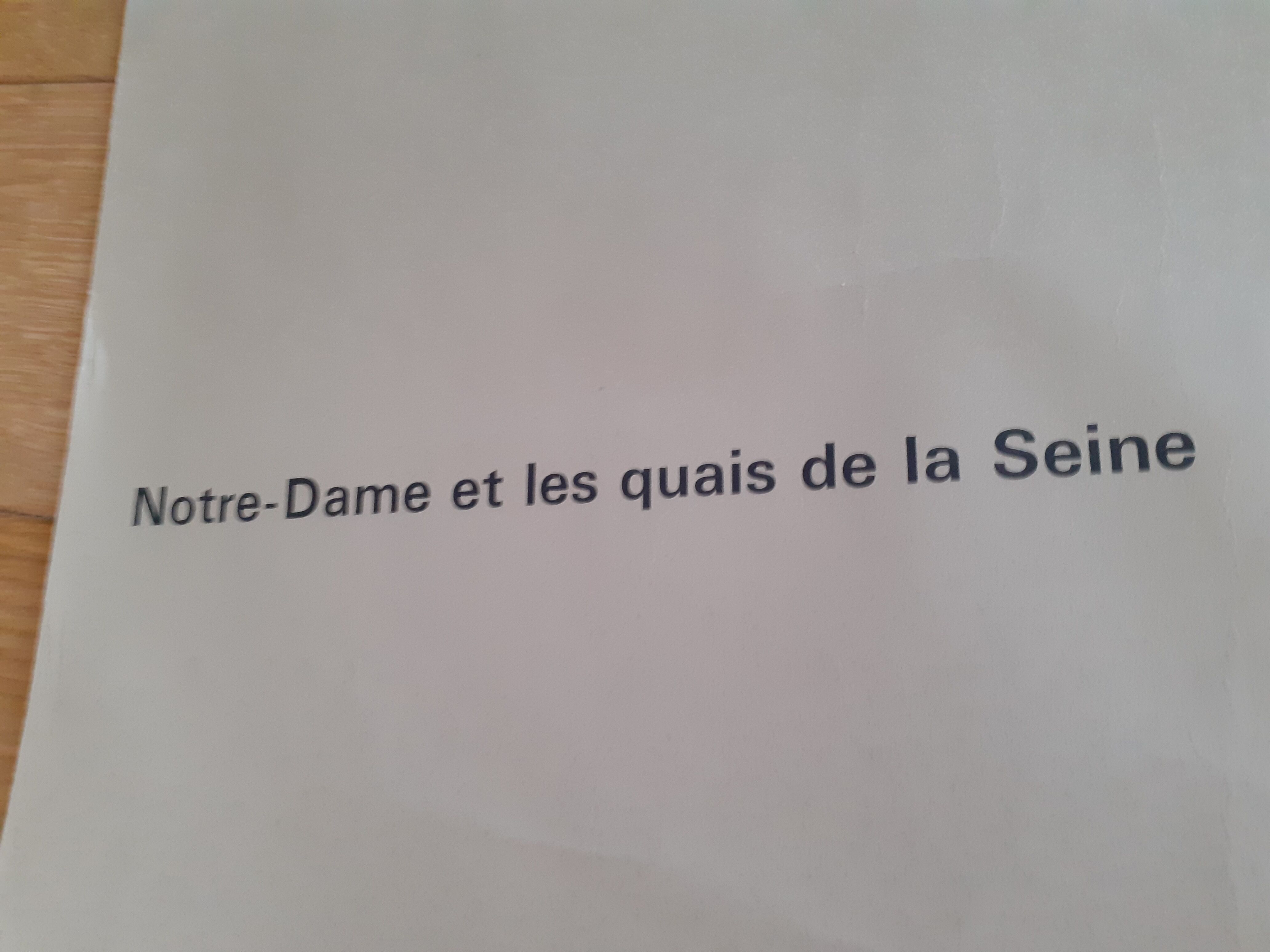 Poster Paris Notre-Dame quais de Seine 60s