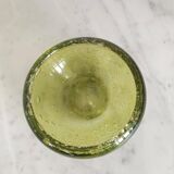 Cendrier en verre bullé