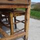 Restored antique farmhouse table, made entirely of solid oak.