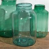 Antique green bottles (c.1920). 3-piece set #7