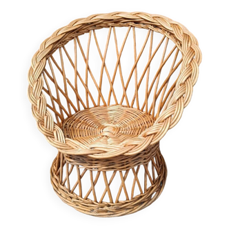 Rattan basket chair for children