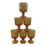 Set of 6 diamond glasses