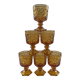 Série de 6 verres diamant