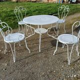 1900 wrought iron garden furniture