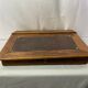 Old wooden writing board over leather early twentieth century