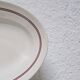 Oval shallow dish Moulin des Loups Orchies model Two Roses