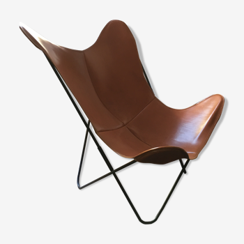 Butterfly leather armchair