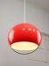Space Age Italian Red Jolly Pendant Lamp from Guzzini